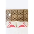 thumbnail image 1 of One Bella Casa 74126CSE Taie d'Oreiller Coeurs Flamants Roses et Beiges&44; Lot de 2, 1 of 1