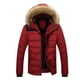 thumbnail image 2 of KIHOUT Ofertas Chaqueta gruesa de invierno cálida para exteriores para hombre, chaqueta con capucha y bolsillo con cremallera, 2 of 3
