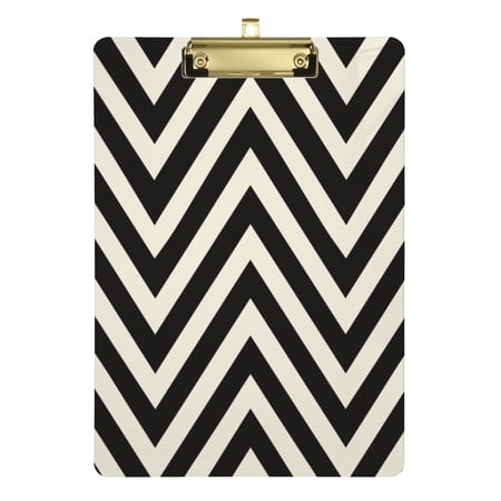 Black and White Lines Acrylic Clipboards A4 Standard Letter Size Clipboard 12.5" X 9" Clip Board for Students Teacher Office