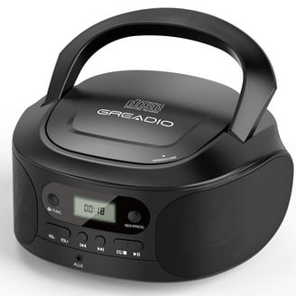 Koramzi Portable Programmable Stereo CD Boombox with FM Player