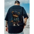thumbnail image 2 of Camiseta holgada informal de manga corta para hombre, Top de algodón de media manga con estampado, talla grande 8XL, estilo Hip Hop, novedad de verano, 2 of 5