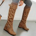 thumbnail image 2 of B91xZ Combat Boots Womens Winter Lace up Mid Calf Military Combat Boots,Yellow 8, 2 of 5