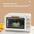 thumbnail image 3 of Insulated Lunch Box Stackable Stainless Steel Food Container Leakproof Adult Kids Large Lunchbox  Green  Dual-Layer, 3 of 9