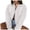 White, variant on Vedolay Blazer Jackets for Women Plus Size Thick Long Sleeve Blazer Jacket Loose Women Outerwear Grey,L
