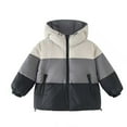 thumbnail image 2 of ATOGUTA Girls Puffer Jacket Quilted Puffer Jacket Warm Hooded Parka Snow Coats Size 1T-12 White, 2 of 6