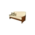 thumbnail image 2 of Futon Frame Full Size Convertible Sofa Bed Solid Hardwood Weathered Brown, 2 of 6