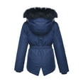 thumbnail image 5 of Rokka&Rolla Girls' Winter Coat with Faux Fur Hood Parka Jacket, Sizes 4-16, 5 of 8