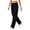 Black, variant on Guluxicc Womens Cargo Pants with Multi Pocket Quick Dry Elastic Waist Drawstring Straight Leg Trousers for Summer Casual Outfits
