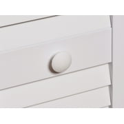 Seabrooke Louvered PVC Bifold Door fits 24w x 80h White