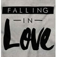 thumbnail image 2 of Falling in Love Romantic Cute Trendy Women's Graphic T Shirt Tees Brisco Brands X, 2 of 5