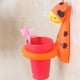 thumbnail image 5 of Bearachild Soporte para cepillo de con cebra, jirafa y León de dibujos animados, fácil de limpiar, moderno, fácil de instalar, lujoso Juegos de accesorios de baño, 5 of 6