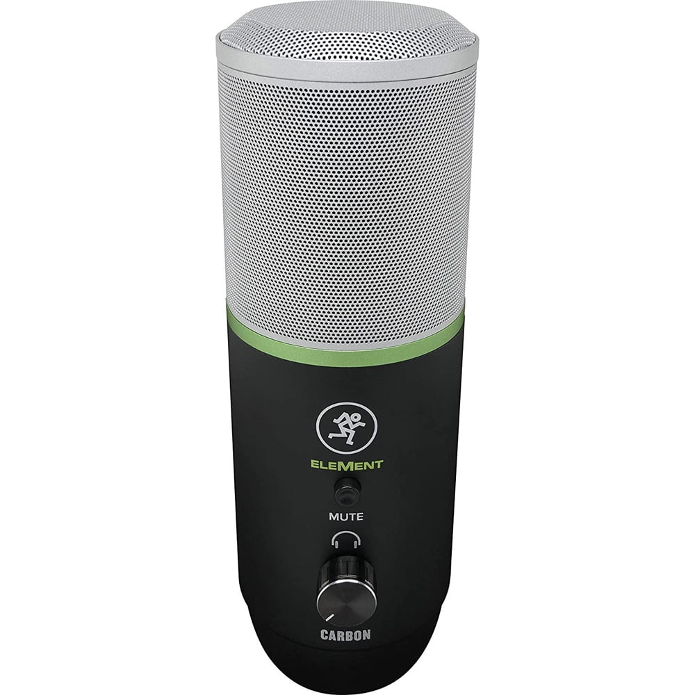 Mackie EM-CARBON EleMent Series Carbon USB Condenser Microphone Bundle with Deco Gear Universal Pop Filter Microphone Wind Screen and 1 Year Extended Protection Plan