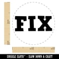 thumbnail image 2 of Fix Fun Text Self-Inking Rubber Stamp Ink Stamper - Brown Ink - Mini 1/2 Inch, 2 of 7