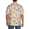 thumbnail image 7 of Goofa Easter Egg Printed Men's Casual Short-sleeved Shirt,Lightweight Breathable Button-down,Summer Casual men's top,Versatile Fashion shirt-3X-Large, 7 of 7