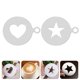 thumbnail image 3 of 2 uds plantillas de café precioso Metal DIY capuchino Latte leche espumas plantillas HOMEMAXS 13404303-MX, 3 of 6