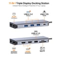 thumbnail image 2 of Estación de acoplamiento USB C NOVOO Triple Display 11 en 1 100 W PD, 2 of 8