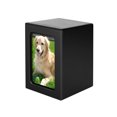 thumbnail image 2 of Wuztai Photo Frame Wood Memorial Pet Urn Cremation Box, MDF Pet Ashes Container Holds 30 Cubic Inches, Dog Cat Memorial Keepsake Brown, 2 of 7