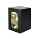 thumbnail image 2 of Urna conmemorativa Black Wood con marco de fotos - Contiene 30 pulgadas cúbicas de cenizas - Caja de cremación para perros - Urna de recuerdos de MDF, 2 of 8