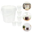 thumbnail image 1 of Dsseng 6Pcs Food Buckets for General Users 1.2L Capacity Food Grade Plastic Material Transparent, 1 of 8