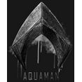 thumbnail image 2 of Men's Zack Snyder Justice League Aquaman Silver Logo  Long Sleeve Shirt Black Small, 2 of 4