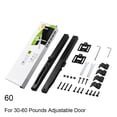thumbnail image 1 of 3" DIY Barn Door Soft Close Mechanism Spring Buffer Damper Hole-Free Sliding Hardware Stoppers For 30-120 Pounds Adjustable Door ,Smooth Running, 1 of 7