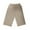 Khaki1, variant on Knee-Length Pant for Women Plus Size Shorts Drawstring Summer Loose Casual Cotton Linen Capris
