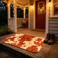 thumbnail image 7 of Dtchengua Western Cow Print Bath Mats 16x24 Inch for Bathroom, Soft Absorbent Cow Bath Rug for Kitchen Bathroom Laundry Bedroom Living Room Decoration(Brown), 7 of 7
