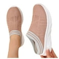thumbnail image 1 of Mepaouo Womens Mesh Walking Mules Breathable Open Back Slip on Sneakers Knitted Backless Wedge Shoes, 1 of 5