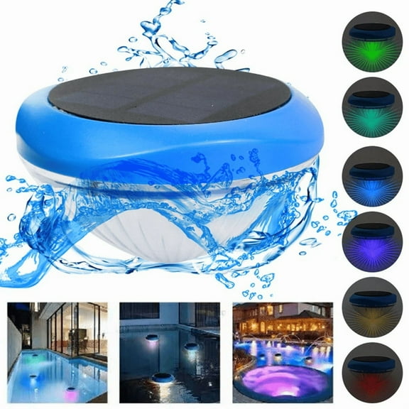 Solar Floating Lights, RGB Color Changing LED Pool Lights for Outdoor, IPX6 Waterproof Auto On/Off Garden Pond Decor, Solar Powered for Pool, Hot Tub, Patio