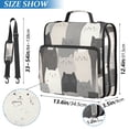 thumbnail image 2 of FORMRS Zipper Binder with Shoulder Strap 2-inch Ring 500 Sheet Capacity File Bag, Gray Cute Cats, 2 of 5