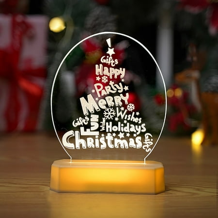 

YFVVCZC Clearance LED light Christmas Night Light Warm Light E