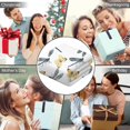 thumbnail image 5 of Wearable Blanket,White Butterfly Dragonfly Pattern Hooded Wearable Flannel Blanket for Adults & Teens with Buckle,Winter Poncho Shawl Wrap Cape,50"x60", 5 of 5