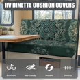 thumbnail image 2 of KUIFORTI Green Mandala RV Dinette Cushion Slipcovers, Stretch Washable Fabric, Anti-Slip & Full Coverage, Replacement for Camper & Trailer Furniture, 2 of 7