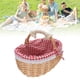 thumbnail image 5 of Canasta De Picnic, Cesta De Almacenamiento De Mimbre Con Revestimiento Extra De Gran Capacidad Cesta De Almacenamiento De Alimentos Vacío Portátil Para Comidas Al Aire, 5 of 7