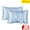 Blue(20" x 26"), variant on Djiypn 2 Pcs Emulation Silk Satin Pillowcase Comfortable Pillow Cover Pillowcase For Bed Throw Hair Beauty Pillow Covers