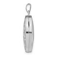 thumbnail image 6 of 925 Sterling Silver Rhodium-Plated 21x16mm Oval Tree Locket, 6 of 7