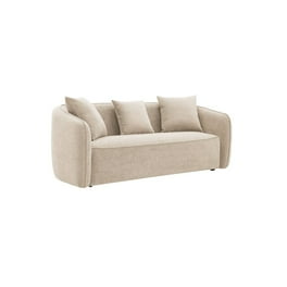 Acme Furniture WINDAN SOFA ベージュ Acme Furniture Sofa (w/5 Pillows), Beige Fabric & Antique