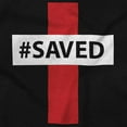 thumbnail image 2 of Saved Hashtag Religious Christian Unisex Plus Fleece Graphic Hoodie Brisco Brands 5X, 2 of 5