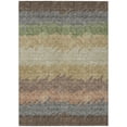 thumbnail image 2 of Addison Rugs Chantille Indoor/Outdoor Transitional Stripes Chocolate Washable Rectangle Rug, 5' x 7'6", 2 of 6