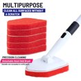 thumbnail image 3 of Replacement Scrubber Refill for WTYYC Extendable Tub Tile Shower Brush for Cleaning Non-Scratch (5X Scrubber Sponge Red), 3 of 7