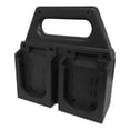thumbnail image 1 of Portapilas negro ligero, práctico y resistente, portátil, para batería de 18 V, accesorios para espacio de trabajo, organizador portátil de 4, 1 of 8