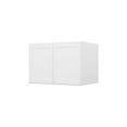 thumbnail image 2 of Furinno Shaker Wall Refrigerator Kitchen Cabinet with 2 Doors, Ready to Assemble, 24 D x 36 W x 24 H, White, 2 of 7