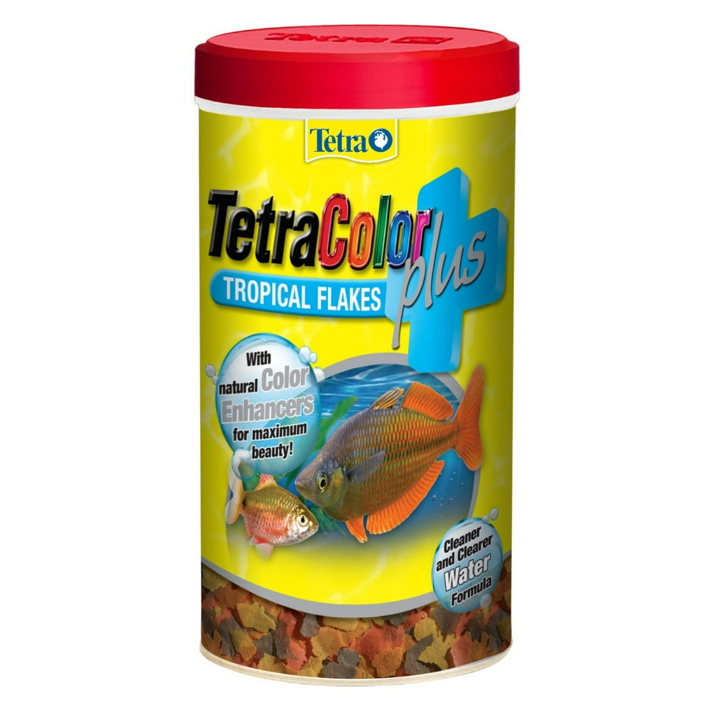Tetra TetraColor Plus Tropical Fish Food Flakes, 7.06 oz