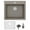 Concrete, variant on Karran Top Mount 25 in. Single Bowl Quartz Kitchen Sink Kit Concrete
