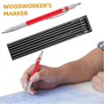 thumbnail image 2 of Welding Pencil with 12PCS Streak Refills Metal Marker Pen for Steel Construction Woodworking for Tube Pipe Fitter Welder, 2 of 4