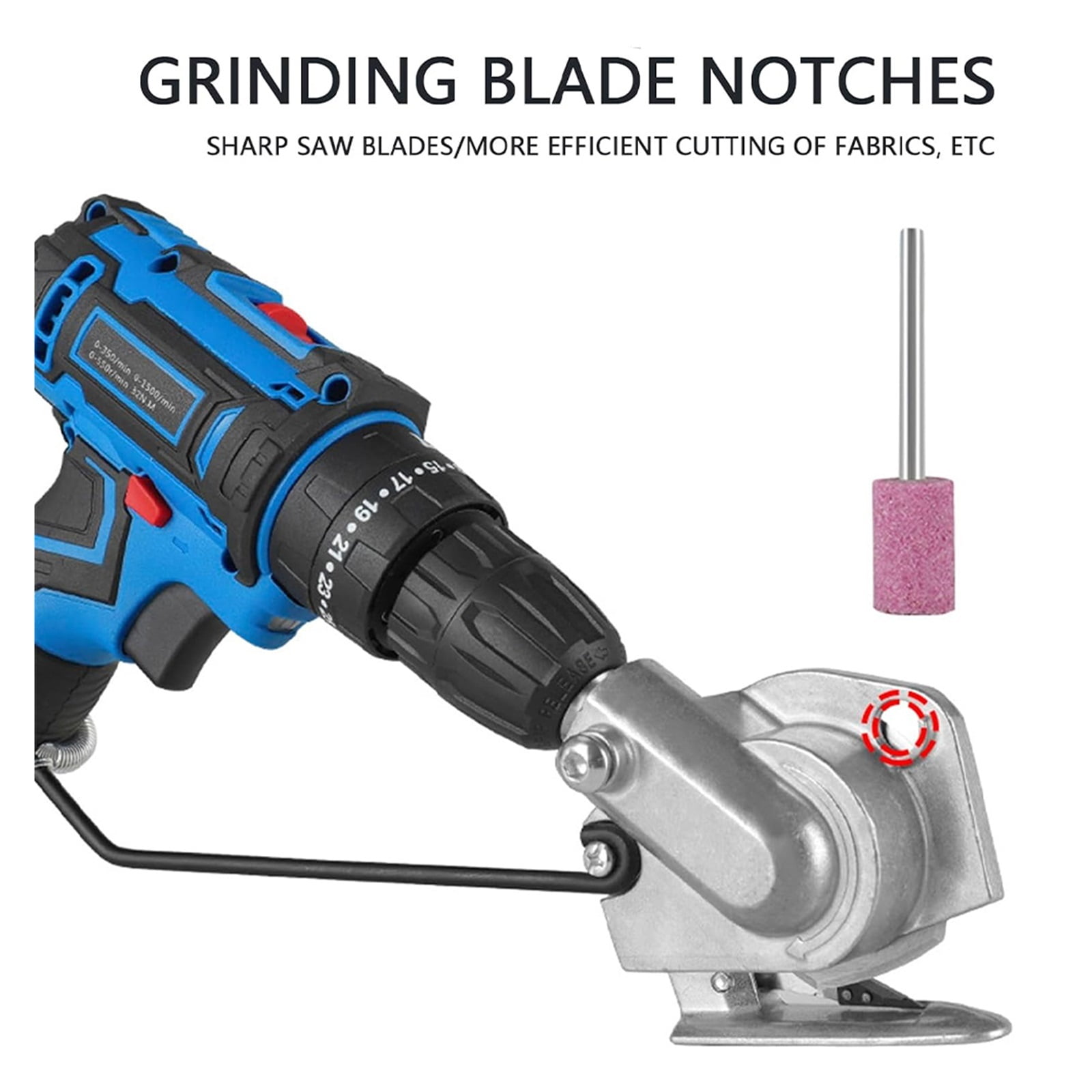 Home Electric Scissors, Electric Rotary Fabric Cutting Tools, Leather/Carpet Tufting Scissors, Electric Drill To Cutting Machine ,Sharp & Durable