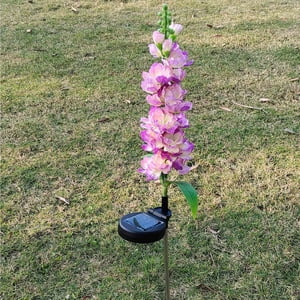 Aidoshy Solar Lights Violet Flower Lights Led Outdoor Garden Decorative Lights Hyacinth Flower Lights Garden Lights,Solar Street Lights Outdoor