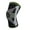 Black, variant on Elastic Knit Knee Sleeve Shockproof Patella Knee Brace with Spring Stabilizers for Basketball Running Cycling