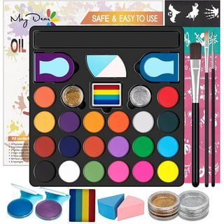 Maydear Face Painting Kit for Kids with 6 Colors Split Cake