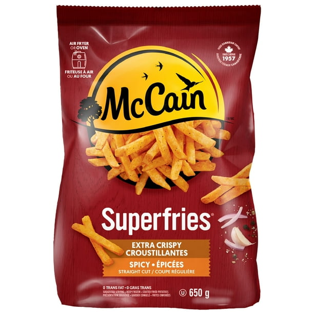 McCain Superfries Extra Crispy Spicy Straight Cut Fries 650g